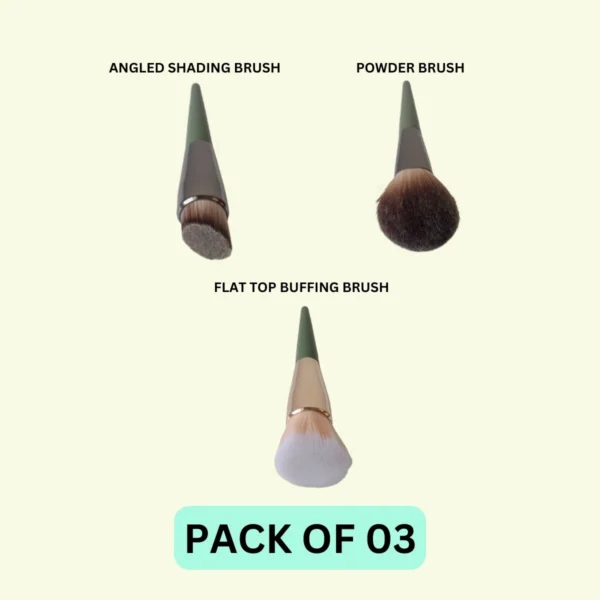 PW High Quality Makeup Brushes (Pack of 03)