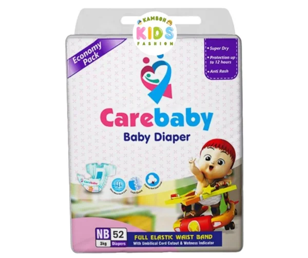 Care Baby Economy Pack Size (New Born) Diapers (52PCS)